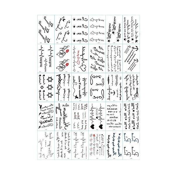 タトゥーシール 文字 かっこいいの価格と最安値 おすすめ通販を激安で