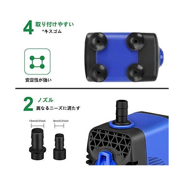 水中ポンプ 小型 静音 水槽循環ポンプ アクアリウム 流れ調節可能 水族館噴水池ポンプ 水サイクル 屋外 池 プ Buyee Buyee Jasa Perwakilan Pembelian Barang Online Di Jepang