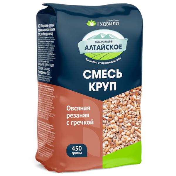 ロシア・アルタイ産　オートミール　そばの実ミックス　450ｇ　自社輸入　送料無料