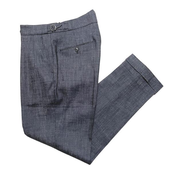 新品　BERWICHベルウィッチスコッチ　コットンリネンストレッチ　デニム　44 BERWICH（ベルウィッチ） SCOTCH スコッチ ウールリネンコットン