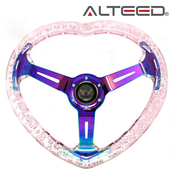 ステアリング ハート型 ALTEED ハート型ステアリング ピンク色アクアデザインアクリル