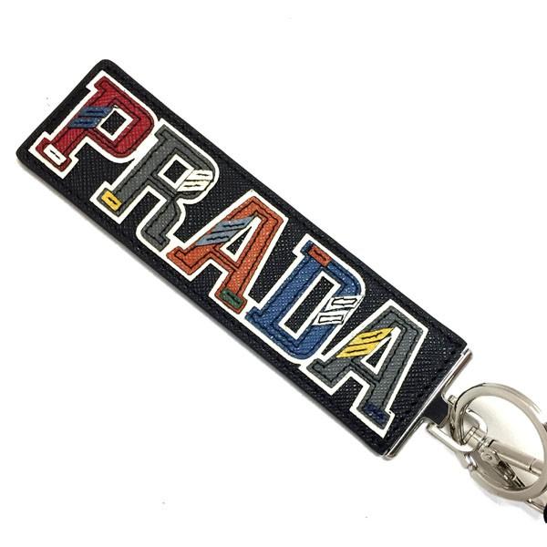 プラダ キーホルダー PRADA 2TL254 2EC4 F0SGI SAFFIANO CHARAC NERO M レザー サフィアーノ キャラクター  ブラック マルチカラー