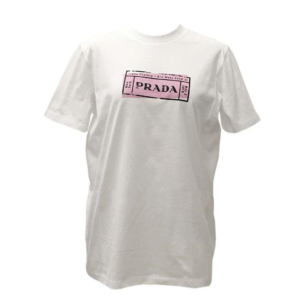 プラダ Tシャツ レディース 半袖 丸首 Prada 358 1v0e F0009 ストレートフィット ロゴプリント ジャージー Tシャツ コットン 358 1v0e F0009 アルターエゴ 通販 Yahoo ショッピング