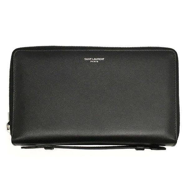 完成品 SAINTLAURENTラウンドファスナー 長財布 オーガナイザー