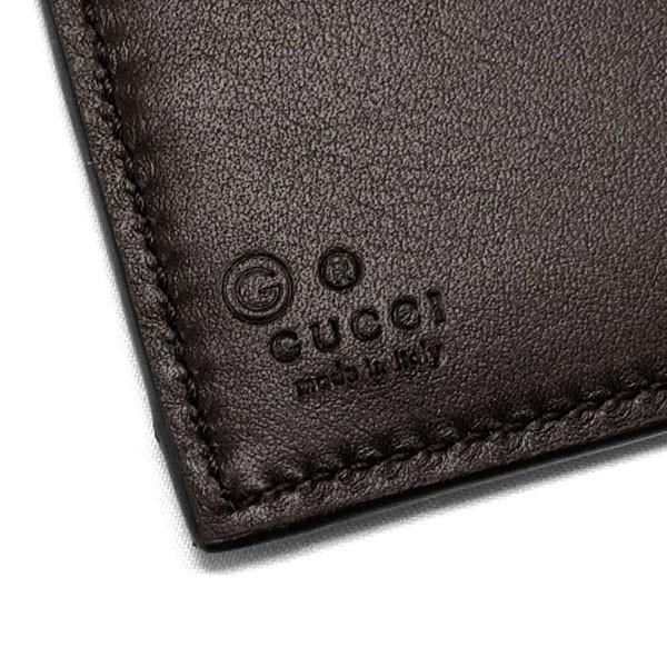 メンズ グッチ 二つ折り財布 財布 二つ折り財布 財布 Bmj1n マイクログッチシマ 44 アウトレット Gucci 44 レザー ダークブラウン Bmj1n 44 アルターエゴ