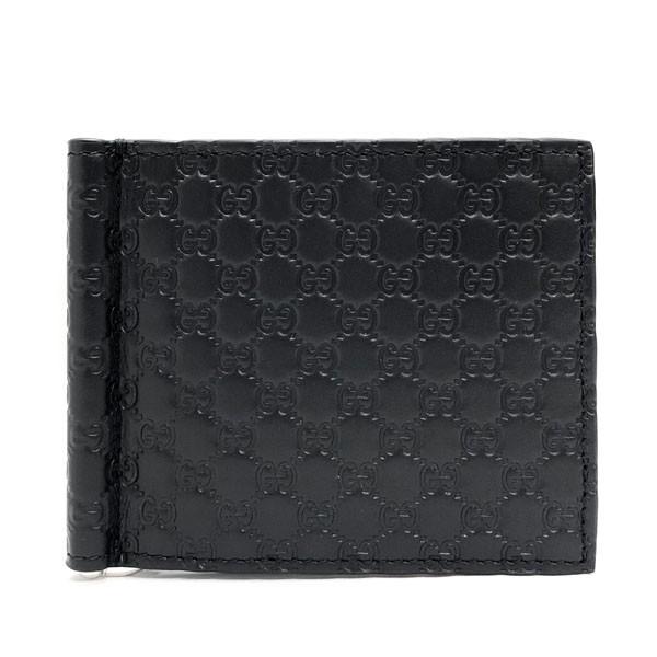 グッチ 財布 メンズ 二つ折り財布 Gucci アウトレット Bmj1n 1000 マイクログッチシマ マネークリップ 小銭入れ無し レザー ブラック 黒 Bmj1n 1000 アルターエゴ 通販 Yahoo ショッピング