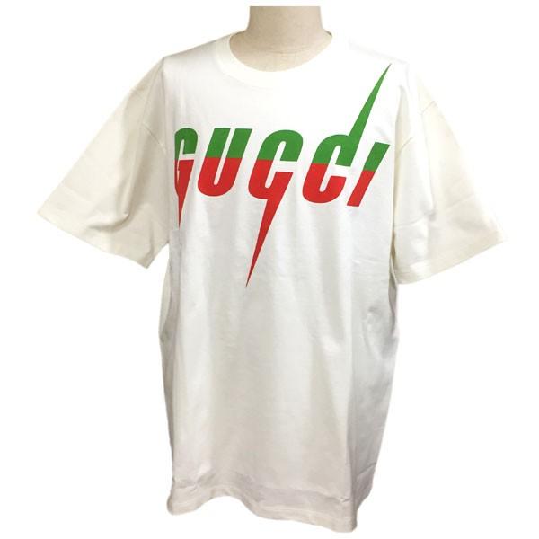 グッチ メンズ Tシャツ GUCCI オーバーサイズ ブレード プリント T