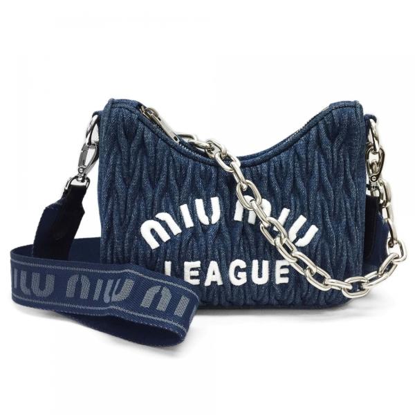 ミュウミュウ バッグ MIUMIU 5BH211 2F3P F022X DENIM