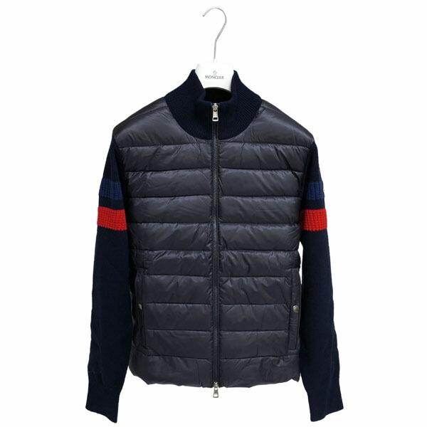 モンクレール メンズ ダウン ニット カーディガン Moncle Cardigan Tricot 9b515 00 421 778 パッド入り カーディガン ネイビー ハンガー付属無し 9b515 00 421 778 アルターエゴ 通販 Yahoo ショッピング