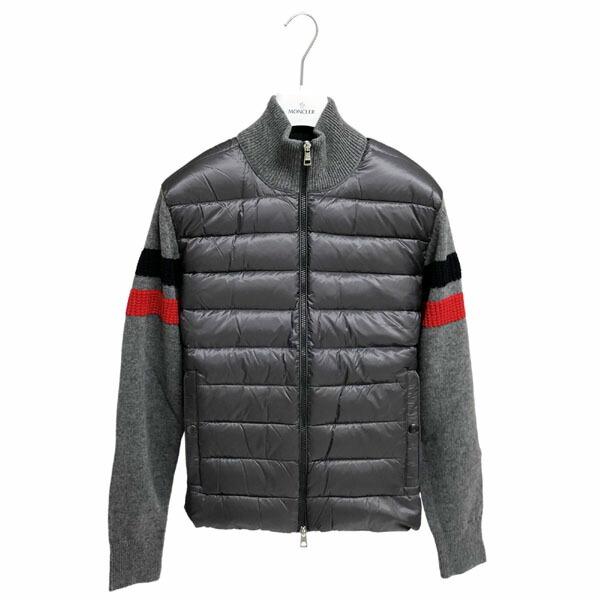 モンクレール メンズ ダウン ニット カーディガン Moncle Cardigan Tricot 9b515 00 421 921 パッド入り カーディガン グレー ハンガー付属無し 9b515 00 421 921 アルターエゴ 通販 Yahoo ショッピング