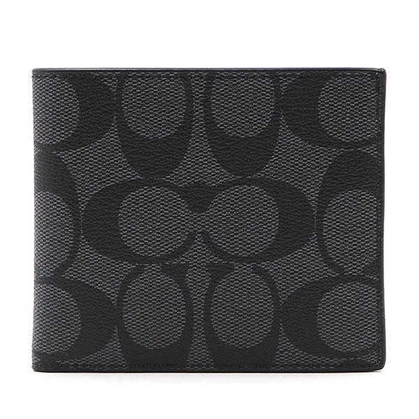 コーチ 財布 Coach アウトレット メンズ 二つ折り財布 小銭入れ無し F Qbmi5 Id Billfold Wallet In Signature Canvas ブラック F Qbmi5 アルターエゴ 通販 Yahoo ショッピング