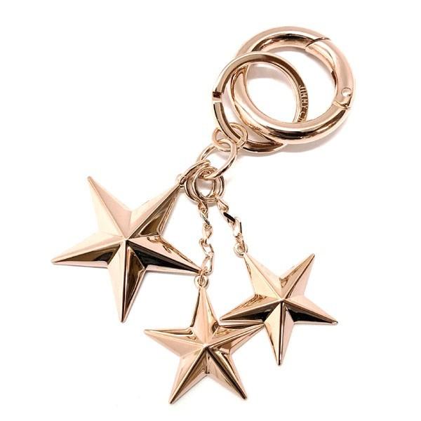 Jimmy Choo ジミーチュウ メタルスター キーリング MINTY MTL ROSE GOLD レディース バッグ チャーム ローズゴールド
