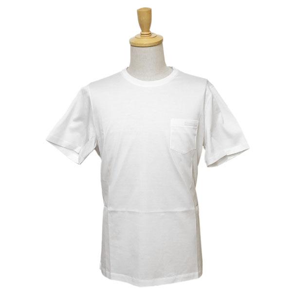 プラダ Tシャツ メンズ PRADA UJN006 1GAW F0009 丸首 BIANCO ホワイト コットン