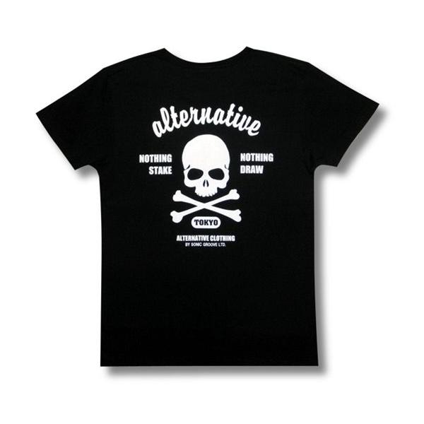 土日も発送】 Tシャツ ドクロ スカル メンズ レディース 黒 ロック