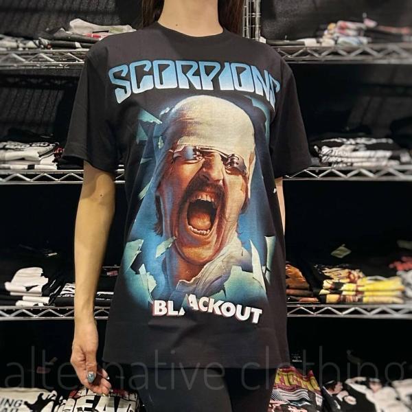 Scorpions Blackout スコーピオンズ ブラックアウト メンズ レディース ロックＴシャツ バンドＴシャツ ブラック 半袖 RockYeah
