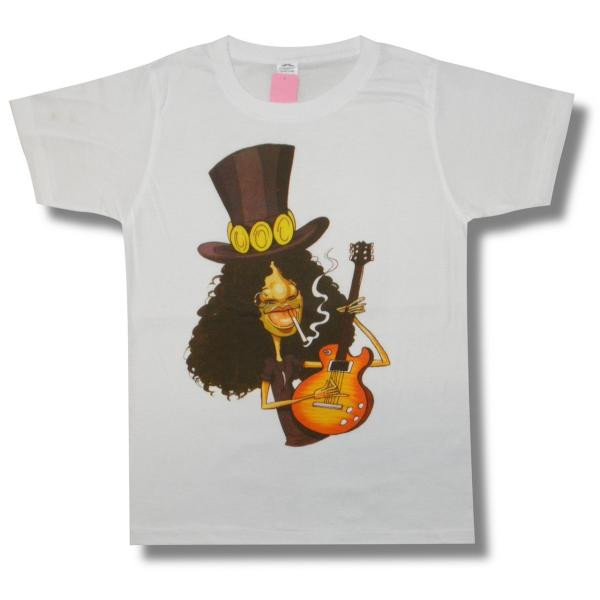 Tシャツ SLASH スラッシュ ガンズ マンガ ロック バンド メンズ