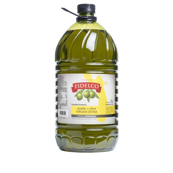 たくさん利用される方にお勧め,スペイン産エクストラバージンオリーブオイル【フィデリコ・アルベキーナ100％　5L】ペットボトル