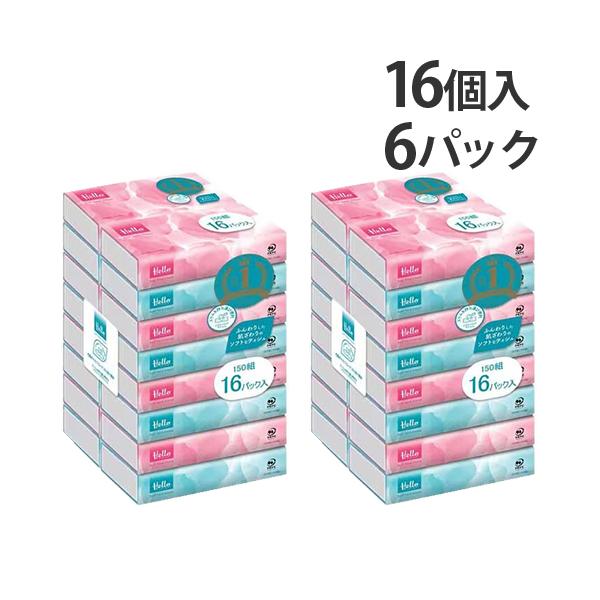 ソフトでやさしい肌ざわりのティッシュ。購入単位：1箱(6パック)配送種別：在庫品Yahoo 通販 4582699252152 3M9511 ユニバーサル・ペーパー ユニバーサルペーパー ユニバーサル ハロー はろー HELLO Hello ...
