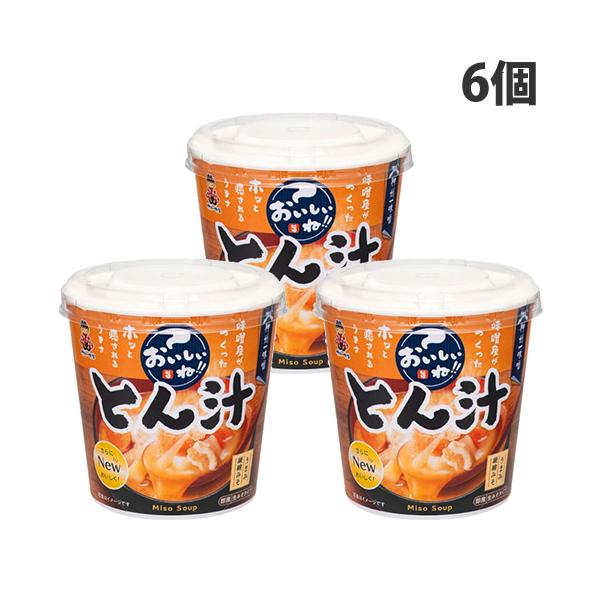 即席みそ汁 おいしいね！！ とん汁 神州一味噌 6個 : ドラッグスーパー