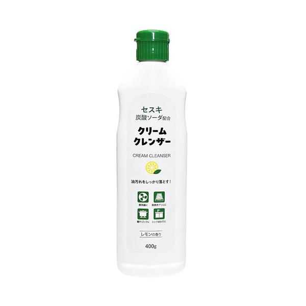 ミツエイ セスキ炭酸ソーダ配合 クリームクレンザー レモンの香り 400g