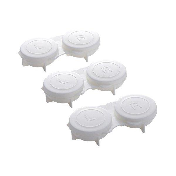 フタが一体型なのでなくす心配なし！購入単位：1セット(3個)配送種別：在庫品均一 4965534926119 HC0998 HC0998 山田化学 コンタクトケース フタ一体型 3P アソート おまかせカラー 衛生用品 コンタクト コンタク...