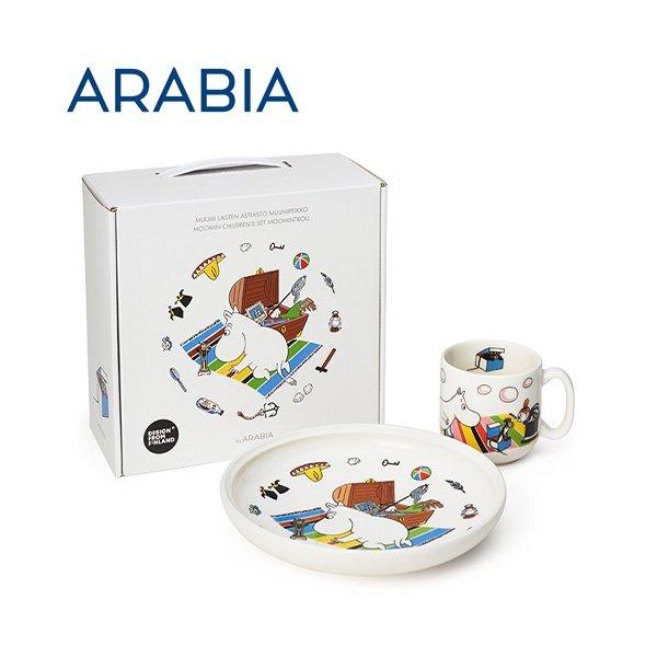 ARABIA アラビア Moomin ムーミン チルドレンセット プレート＆マグ