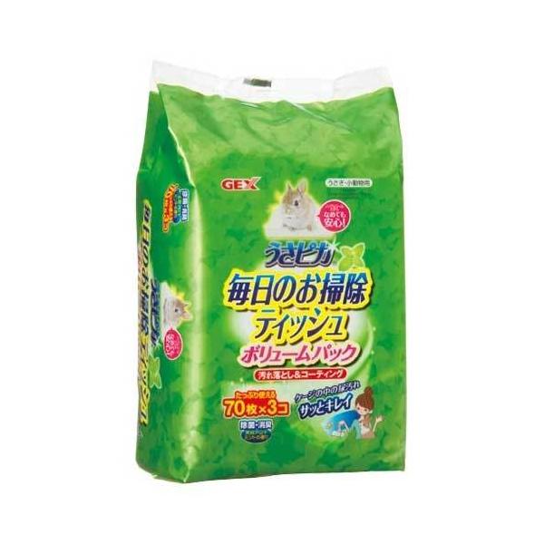 スノコやケージの金網等の小さな汚れまできれいに拭き取ります。購入単位：1袋配送種別：在庫品Yahoo 通販 4972547033604 PE4130 ジェックス株式会社 ジェックス GEX うさピカ うさぴか ウサピカ 毎日のお掃除ティッシ...