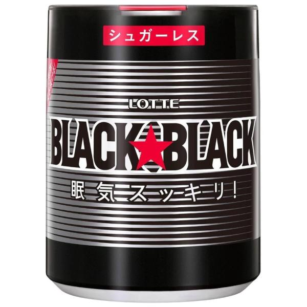他サイト： ロッテ ブラックブラック 粒ワンプッシュボトル 133g お菓子 ガム ボトルガム 強力ミント 辛口ミント シュガーレスの商品画像