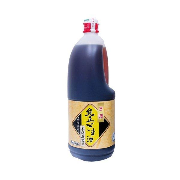 ✨ 日清　純正ごま油本胡麻搾り1500ml×10本✨ 日清オイリオ 純正ごま油本胡麻搾り 1500g : ドラッグスーパー alude