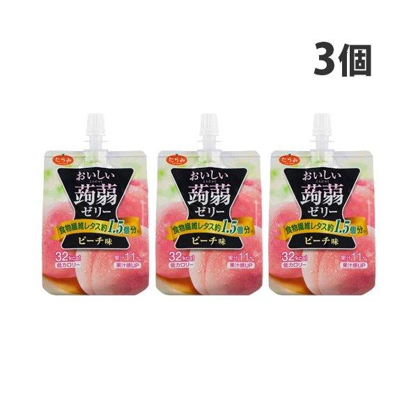 たらみ おいしい蒟蒻ゼリー ピーチ味 150g 3個 Sh8573 ドラッグスーパー Alude 通販 Yahoo ショッピング