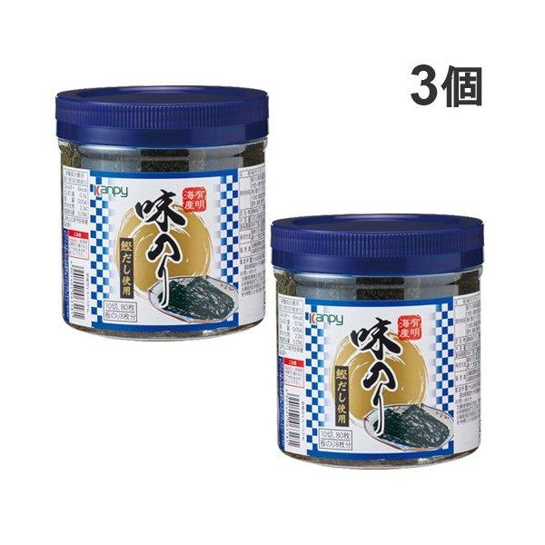 カンピー 有明産 卓上味のり 10切80枚入×3個