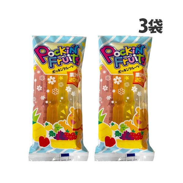 ポッキンアイス 果汁20％ 8本入 3袋 マルゴ食品 ポッキンフルーツ