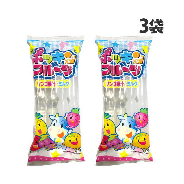 あいす　マルコ シルククリエイト ポッキンアイス リンゴ果汁とミルク 8本入 3袋 マルゴ食品 ポッキン