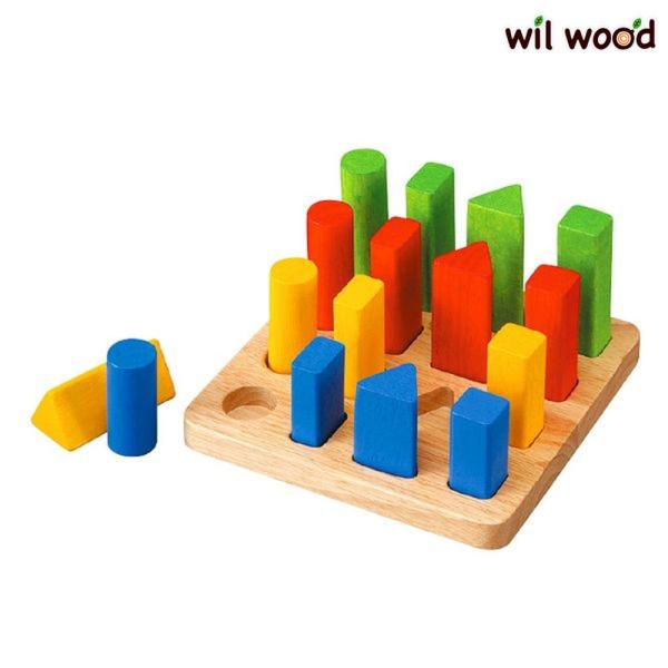 幾何学ペグボード 男の子 女の子 1歳 2歳 3歳 知育玩具 Plantoys プラントイ Apt 5125 ウィル ウッド 通販 Yahoo ショッピング