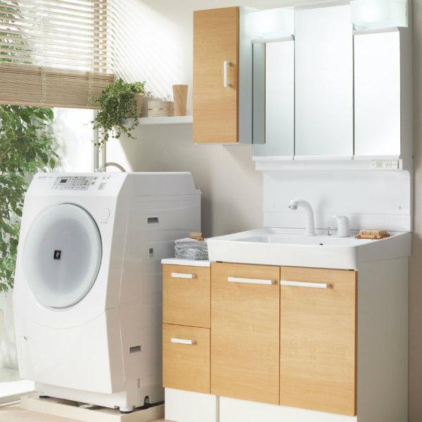 洗面台 オフト 4点セット 間口1000 本体750 250 高さ1850mm Ftv1n 755sy W Mftv1 753txju サイド収納付 3面鏡 Led照明 扉タイプ シャワー水栓 Lixil Oft Seta アルミサッシ専門店 通販 Yahoo ショッピング