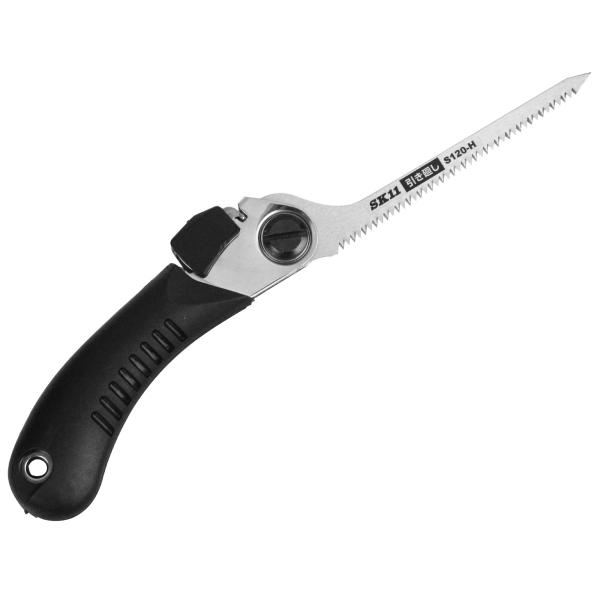 SK11(エスケー11) 替刃式折込鋸 刃渡り 120mm 引き廻し用 軽量・コンパクト・ポケットサイズ S120-H