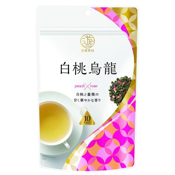 三井銘茶 遊香茶館 白桃烏龍 10袋入×4個