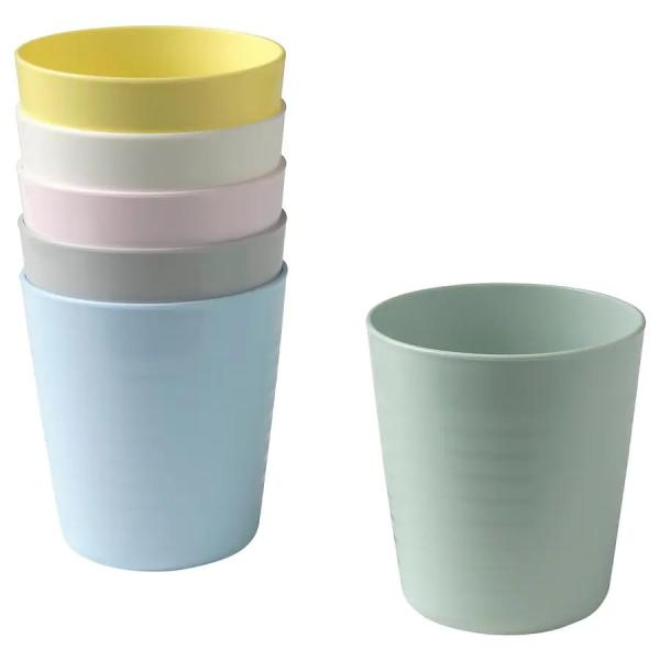 イケア KALAS プラスチック コップ 6色 セット 子供用/2018NEW