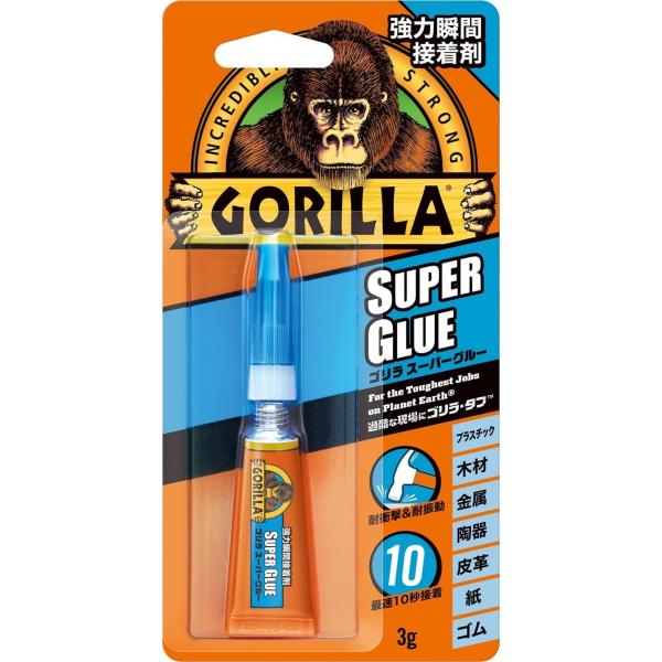 KURE(呉工業) ゴリラ スーパーグルー 3g 強力瞬間接着剤 1771