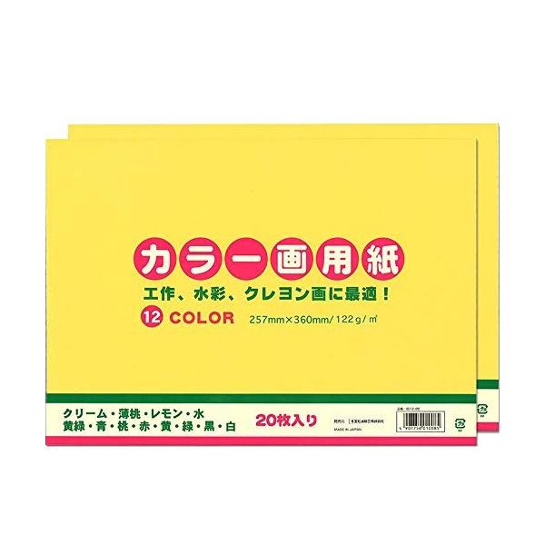 エヒメ紙工 色画用紙 カラー12色 セミB4 20枚入 IG12-20-2P