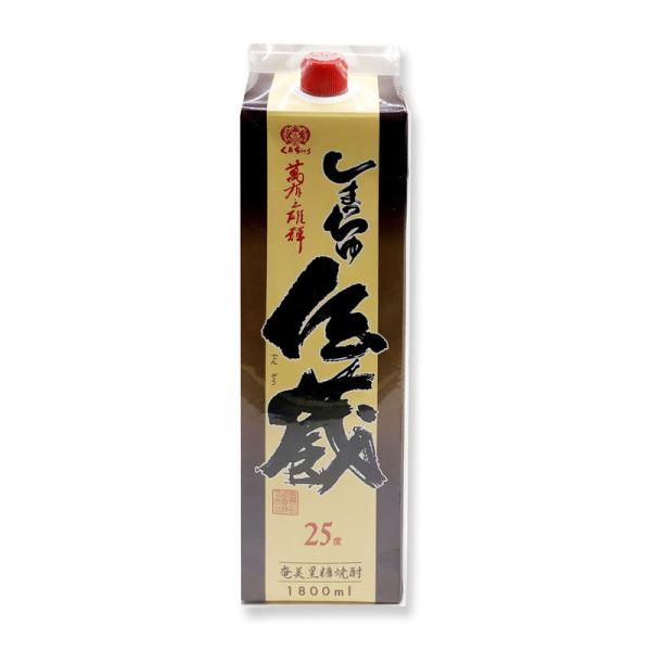 黒糖焼酎　しまっちゅ伝蔵　紙パック　25度　1800ml