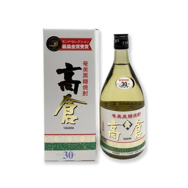 黒糖焼酎　高倉　30度　720ml　化粧箱付き