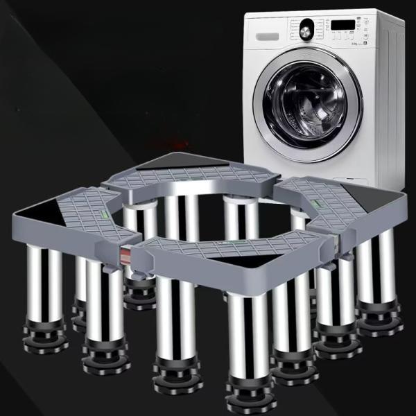 【仕様】広さと高低調節可能な置き台です。幅/奥行き: 45-65cm 高さ23-26cm。イズの調整はもっと便利と自由に調節となります！ドラム式や全自動洗濯機などに対応しています。【高品質洗濯機台座】良質な25mmステンレス材とポリエチレン...