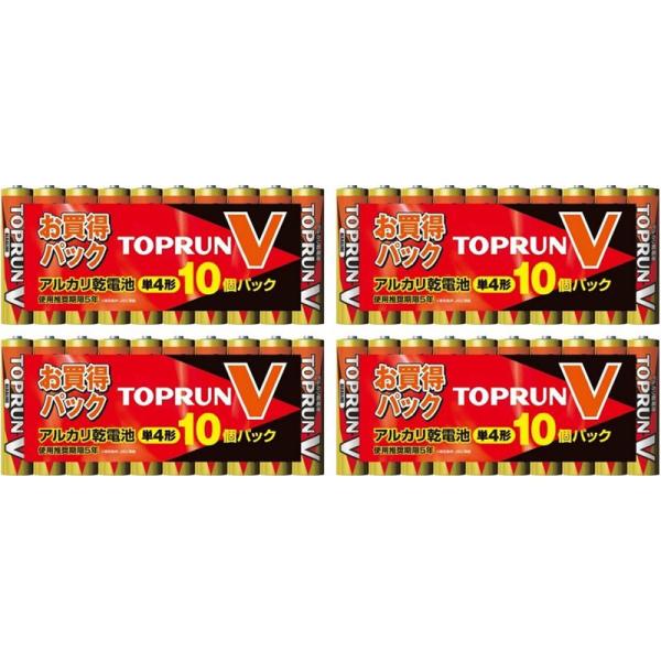 電池 FDK アルカリ 乾電池 単4形10個パック LR03(10S)TOPV2【×4個セット】