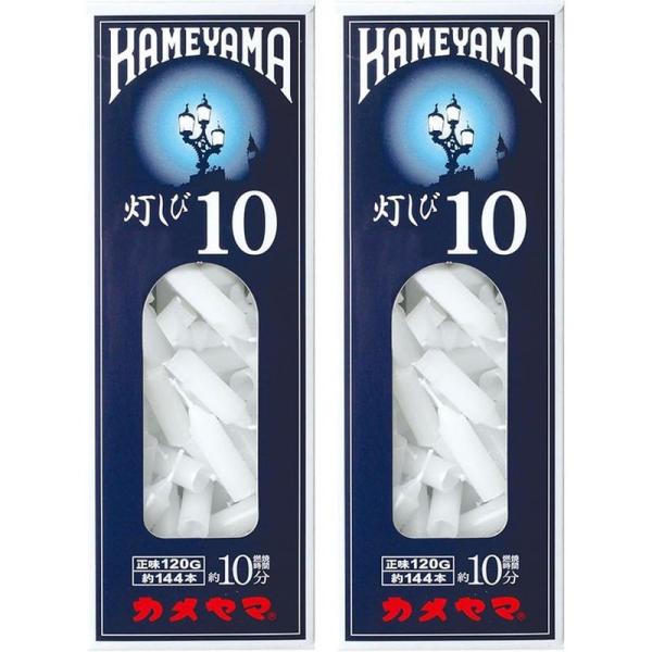 カメヤマ ローソク 灯しび10 極小豆ダルマ 約120g ローソク 約10分【×2個セット】