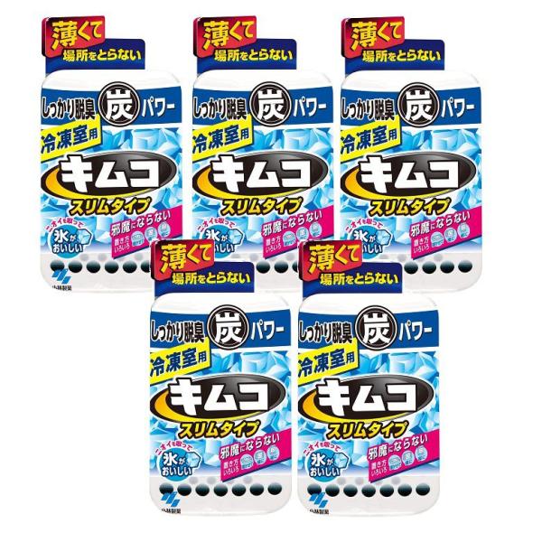 【商品名】 キムコ スリムタイプ 冷凍室用 26g  冷凍室脱臭用 冷凍庫 脱臭 消臭  【×5個セット】 商品サイズ (幅×奥行×高さ) :70mm×18mm×145mm原産国:日本内容量:26gブラント名: キムコメーカー名: 小林製薬...
