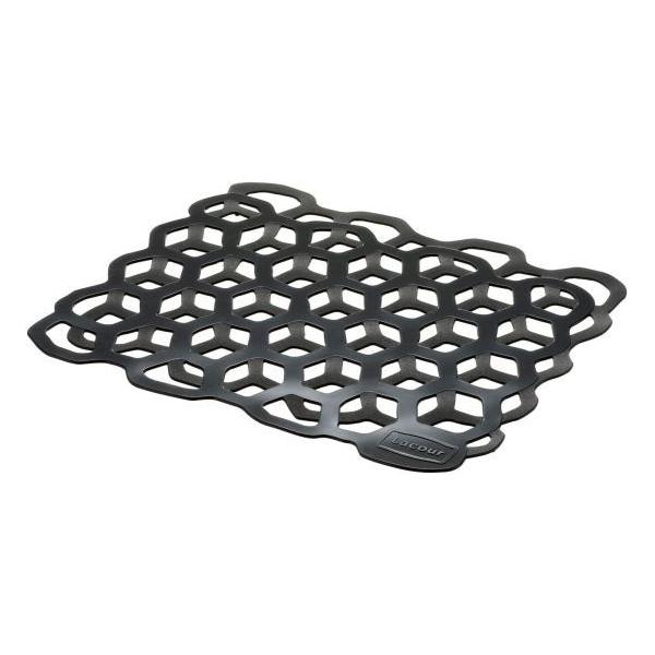 リッチェル シンクマット 25523　ダークグレート ラクール シリコーンマット 耐熱シンクマット　保護　おしゃれ　シリコン　かっこいい　ダーク