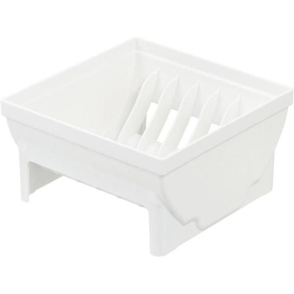 【商品名】 トトノ 収納 引き出し用 ディッシュスタンドR ミニ ホワイト お皿立て キッチン収納 食器収納 【サイズ】14×14×7.6H(cm)【素材】ポリプロピレン【生産国】日本【お手洗い方法】食洗機対応【対応食器サイズ】直径8〜13...