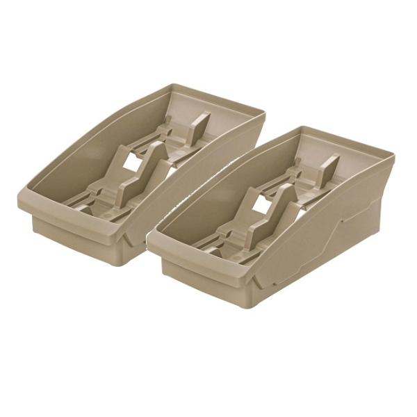 【商品名】 トトノ 棚置き用 お椀スタンドR ブラウン キッチン収納 食器収納 便利 おしゃれ  【×2個セット】 【サイズ】14×28×9.5H(cm)【素材】ポリプロピレン【生産国】日本【お手洗い方法】食洗機対応【対応食器サイズ】直径7...