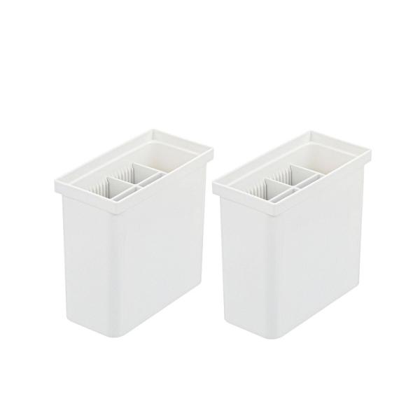 【商品名】 トトノ 収納 引き出し用 キッチンツールスタンドR キッチン収納  【×2個セット】 【サイズ】14×7×14cm【素材】ポリプロピレン【お手入れ方法】食洗機対応【生産国】日本スタイリッシュでおしゃれかつ、きれいな収納を実現する...